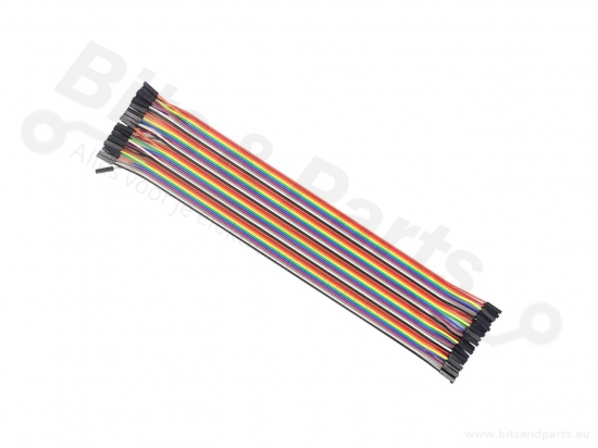 Breadboard jumper kabeltjes Dupont 30cm female/female 40x